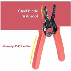 LTS FAFAPince à Dénuder Et Coupe-fil, Pince à Dénuder Pour Fil De Cuivre Dur De 0,6 à 2,6 Mm, Fil Toronné Et Fil Multiconducteur, Longueur 165 Mm, Rouge 9 LTS FAFAPince à Dénuder Et Coupe-fil, Pince à Dénuder Pour Fil De Cuivre Dur De 0,6 à 2,6 Mm, Fil Toronné Et Fil Multiconducteur, Longueur 165 Mm, Rouge -Outil de l'électricien Soldes 2022 64931764 5