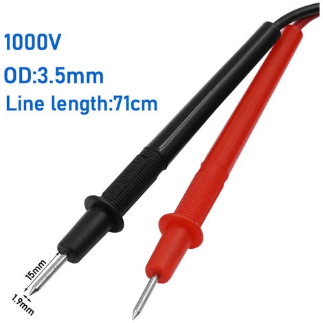 Multimètre, Ohmmètre Et Ampèremètre 1 Stylo Multimètre PairLead Pour Câble De Sonde De Test Pour Fluke, 56Vingt 2 Multimètre, Ohmmètre Et Ampèremètre 1 Stylo Multimètre PairLead Pour Câble De Sonde De Test Pour Fluke, 56Vingt – Image 2