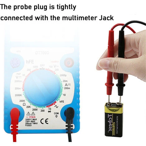 Multimètre, Ohmmètre Et Ampèremètre 1 Stylo Multimètre PairLead Pour Câble De Sonde De Test Pour Fluke, 56Vingt 5 Multimètre, Ohmmètre Et Ampèremètre 1 Stylo Multimètre PairLead Pour Câble De Sonde De Test Pour Fluke, 56Vingt – Image 5