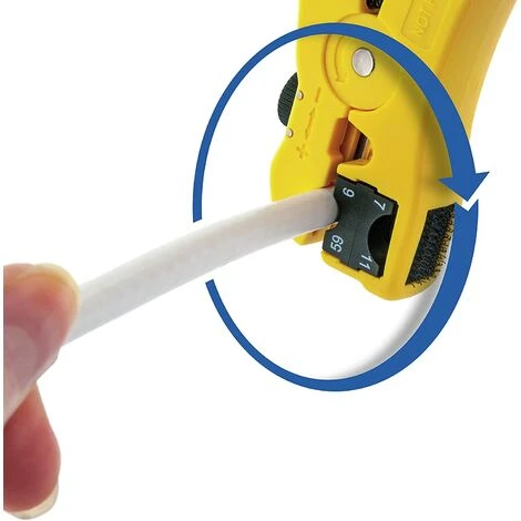 Universel Dénudeur De Câbles ,1 Pcs Outil De Dénudage, Pince à Dénuder Cutter Outil, Coaxiaux RG 59/6/7/11 Cat5/6 Pince à Dénuder UTP Coaxial Coax Câble, Pour Câbles Coaxiaux Et De Données 125 Mm,jaune 56Vingt 5 Universel Dénudeur De Câbles ,1 Pcs Outil De Dénudage, Pince à Dénuder Cutter Outil, Coaxiaux RG 59/6/7/11 Cat5/6 Pince à Dénuder UTP Coaxial Coax Câble, Pour Câbles Coaxiaux Et De Données 125 Mm,jaune 56Vingt – Image 5