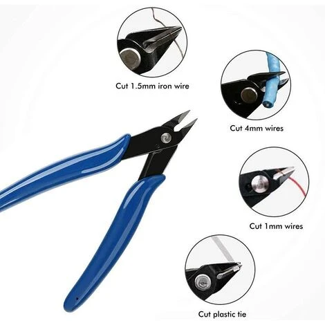 Lot De 2 Pince Coupante Fil 13cm Pince Coupe Cable Latérales Avec Un Couvercle De Protection Pince à Denuder Diagonale Acier Léger Poignée De Revêtement PVC Ergonomique Pour Coupe Fil Bricolage Bijoux 56Vingt 2 Lot De 2 Pince Coupante Fil 13cm Pince Coupe Cable Latérales Avec Un Couvercle De Protection Pince à Denuder Diagonale Acier Léger Poignée De Revêtement PVC Ergonomique Pour Coupe Fil Bricolage Bijoux 56Vingt – Image 2