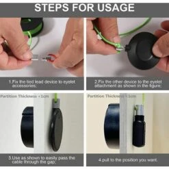 Extracteur De Fil MagnéTique,Outil D'Extraction De Fil MagnéTique, Enfile-Aiguille MagnéTique, Tire-CâBle MagnéTique, Kit D'Enfilage D'éLectricien Pour La Maison L'ExtéRieur（1 Ensemble） 56Vingt -Outil de l'électricien Soldes 2022 64938701 4