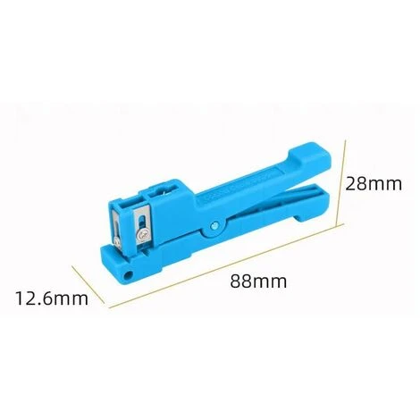 Câble Coaxial Gaine De Fibre Optique Dénudeur De Câble Coupe-câble Pince à Dénuder Outil De Dénudage L'industrie Pour Dénuder La Fibre Simplex Variété Câbles à Fibre (2 Pcs Bleu Et Gris) 56Vingt 2 Câble Coaxial Gaine De Fibre Optique Dénudeur De Câble Coupe-câble Pince à Dénuder Outil De Dénudage L'industrie Pour Dénuder La Fibre Simplex Variété Câbles à Fibre (2 Pcs Bleu Et Gris) 56Vingt – Image 2