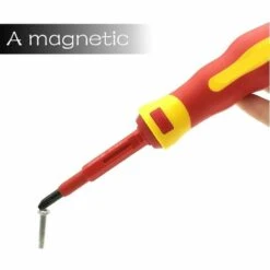 SLBRILLèRE 7 Pièces De Tournevis Isolé Par électricien-solide Jeu De Tournevis Isolé électromagnétique-14 En 1 Kit D'outils De Réparation En Alliage De Chrome Vanadium -Outil de l'électricien Soldes 2022 65176834 4