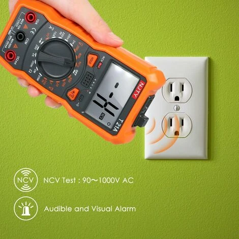 LIFCAUSAL Mini Multimètre Numérique 1999 Comptes Multi-fonctionnel Sans Contact Multi-mètre Voltmètre Ampèremètre Ohmmètre Mesure Tension AC/DC Courant Continu Résistance Diode Test De Continuité HFE NCV Testeur Avec 2 LIFCAUSAL Mini Multimètre Numérique 1999 Comptes Multi-fonctionnel Sans Contact Multi-mètre Voltmètre Ampèremètre Ohmmètre Mesure Tension AC/DC Courant Continu Résistance Diode Test De Continuité HFE NCV Testeur Avec – Image 2
