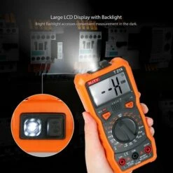 LIFCAUSAL Mini Multimètre Numérique 1999 Comptes Multi-fonctionnel Sans Contact Multi-mètre Voltmètre Ampèremètre Ohmmètre Mesure Tension AC/DC Courant Continu Résistance Diode Test De Continuité HFE NCV Testeur Avec 7 LIFCAUSAL Mini Multimètre Numérique 1999 Comptes Multi-fonctionnel Sans Contact Multi-mètre Voltmètre Ampèremètre Ohmmètre Mesure Tension AC/DC Courant Continu Résistance Diode Test De Continuité HFE NCV Testeur Avec -Outil de l'électricien Soldes 2022 65275067 3