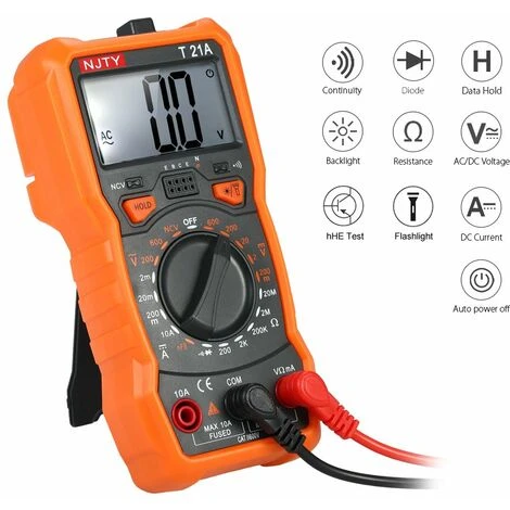 LIFCAUSAL Mini Multimètre Numérique 1999 Comptes Multi-fonctionnel Sans Contact Multi-mètre Voltmètre Ampèremètre Ohmmètre Mesure Tension AC/DC Courant Continu Résistance Diode Test De Continuité HFE NCV Testeur Avec 5 LIFCAUSAL Mini Multimètre Numérique 1999 Comptes Multi-fonctionnel Sans Contact Multi-mètre Voltmètre Ampèremètre Ohmmètre Mesure Tension AC/DC Courant Continu Résistance Diode Test De Continuité HFE NCV Testeur Avec – Image 5
