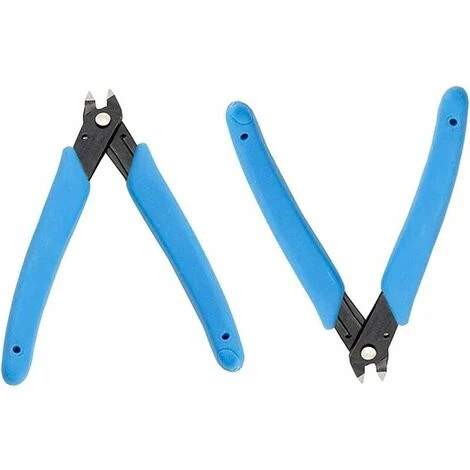 L'FLANEUR Pince Coupante Diagonale Pince Coupante Cisaille Pour Cable électrique, Precision Electrical Wire Cable Cutter Mini Pince Coupante Diagonal Side Cutter Flush Cutter, Lot De 2 ANEUR 1 L'FLANEUR Pince Coupante Diagonale Pince Coupante Cisaille Pour Cable électrique, Precision Electrical Wire Cable Cutter Mini Pince Coupante Diagonal Side Cutter Flush Cutter, Lot De 2 ANEUR