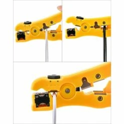 BDD Coupe-câble, Outil Coupe-câble/dénudeur Universel 2 Pièces Pour Câbles Coaxiaux RG59, RG6, RG7 Et RG11, Catégorie Câble-CAT6 CAT5 CAT3 7 BDD Coupe-câble, Outil Coupe-câble/dénudeur Universel 2 Pièces Pour Câbles Coaxiaux RG59, RG6, RG7 Et RG11, Catégorie Câble-CAT6 CAT5 CAT3 -Outil de l'électricien Soldes 2022 65374484 3