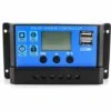 BDD Régulateur De Charge Solaire, écran LCD Rétroéclairé à Paramètres Réglables 30A Et Minuterie, 1 Pièce