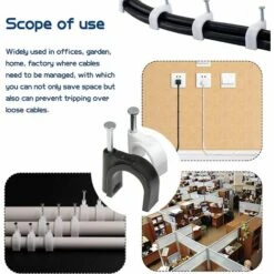 BDD 600 Pièces Clips Câble Avec Clou Rond Cavalier Cable Electrique Blanc Noir Attache Cable Clou 4mm 5mm 6mm 7mm 8mm 10mm 12mm Pour La Fixation De Câble De Bureau à Domicile 9 BDD 600 Pièces Clips Câble Avec Clou Rond Cavalier Cable Electrique Blanc Noir Attache Cable Clou 4mm 5mm 6mm 7mm 8mm 10mm 12mm Pour La Fixation De Câble De Bureau à Domicile -Outil de l'électricien Soldes 2022 65378131 5