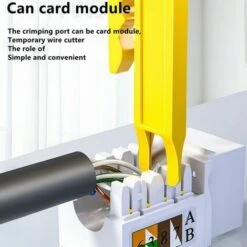 LTS FAFA Mini Pince à Sertir à Dénuder Sertir Le Câble Poinçonner Et éplucher Outil Multifonction Couteau à Dénuder Couteau De Câblage De Câble Réseau -Outil de l'électricien Soldes 2022 65413262 4