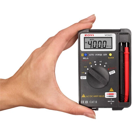 OSQI Mini Pocket Multimètre Numérique Voltmètre Ampèremètre Testeur De Résistance Ohm Volt Amp Mètre 4000 Compte 3 OSQI Mini Pocket Multimètre Numérique Voltmètre Ampèremètre Testeur De Résistance Ohm Volt Amp Mètre 4000 Compte – Image 3