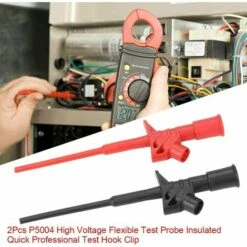 OSQI Sonde De Test Flexible Haute Tension - 2 Pièces P5004 Sonde De Test Flexible Haute Tension Isolée Pince De Crochet De Test Professionnel Rapide -Outil de l'électricien Soldes 2022 65500662 3