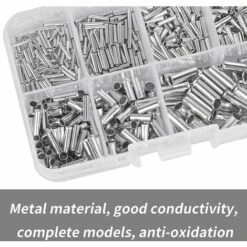 CESIèCLEFOU Embouts De Câble Non Isolés 0,5/0,75/1,0/1,5/2,5/4,0/6,0 Mm² Connecteurs Bout à Bout Terminaison à Sertir De Câble Dans Une Boîte En Plastique Pour Les Projets D'électrique, 10-22 AWG(600 Pcs )Lefou 8 CESIèCLEFOU Embouts De Câble Non Isolés 0,5/0,75/1,0/1,5/2,5/4,0/6,0 Mm² Connecteurs Bout à Bout Terminaison à Sertir De Câble Dans Une Boîte En Plastique Pour Les Projets D'électrique, 10-22 AWG(600 Pcs )Lefou -Outil de l'électricien Soldes 2022 65597789 4