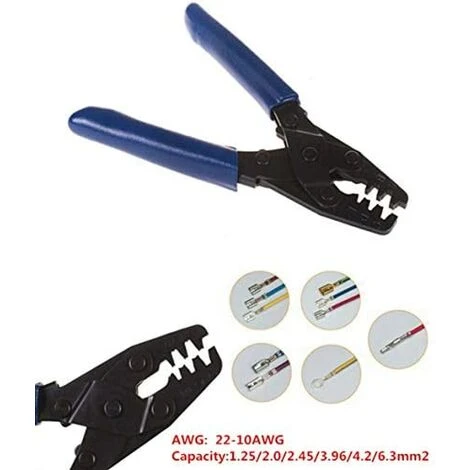 YEURIé Pince à Sertir, 22-10 AWG, Outil à Sertir Professionnel Isolé Avec Mécanisme De Libération Automatique Pour Connecteurs Semi-isolés Entièrement Isolés 3 YEURIé Pince à Sertir, 22-10 AWG, Outil à Sertir Professionnel Isolé Avec Mécanisme De Libération Automatique Pour Connecteurs Semi-isolés Entièrement Isolés – Image 3