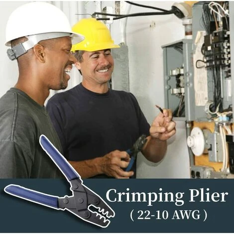 YEURIé Pince à Sertir, 22-10 AWG, Outil à Sertir Professionnel Isolé Avec Mécanisme De Libération Automatique Pour Connecteurs Semi-isolés Entièrement Isolés 4 YEURIé Pince à Sertir, 22-10 AWG, Outil à Sertir Professionnel Isolé Avec Mécanisme De Libération Automatique Pour Connecteurs Semi-isolés Entièrement Isolés – Image 4