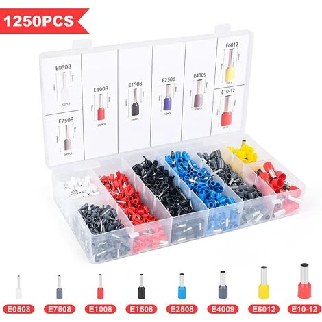 BAICCCF Pince Et Tenaille Kit D'outils De Sertissage De Virole Avec Kit De Bornes De Viroles De Fil 1250 Pièces, Pince à Sertir Auto-ajustable, Pince à Sertir De Virole Pour AWG 23–7 (0,25-10 Mm2) 5 BAICCCF Pince Et Tenaille Kit D'outils De Sertissage De Virole Avec Kit De Bornes De Viroles De Fil 1250 Pièces, Pince à Sertir Auto-ajustable, Pince à Sertir De Virole Pour AWG 23–7 (0,25-10 Mm2) – Image 5