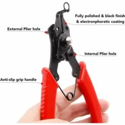 BAICCCF Pince Circlips Ensemble De Pinces à Circlips 4 En 1, Ensembles De Circlips Internes Et Externes, Les Ensembles De Circlips Interchangeables Comprennent Des Buses De Circlip Droites/incurvées Comprenant Deux Têtes De Circlip à 180°, 90° Et 45° 9 BAICCCF Pince Circlips Ensemble De Pinces à Circlips 4 En 1, Ensembles De Circlips Internes Et Externes, Les Ensembles De Circlips Interchangeables Comprennent Des Buses De Circlip Droites/incurvées Comprenant Deux Têtes De Circlip à 180°, 90° Et 45° -Outil de l'électricien Soldes 2022 65630528 5