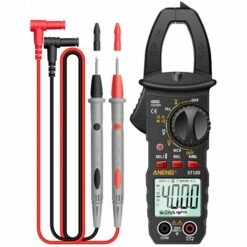 LIFCAUSAL ANENG ST180 4000 Comptes Pince Multimètre Numérique Multimètre Pince Multimètre Voltmètre Ampèremètre Tension AC DC Compteur De Courant AC Testeur NCV Testeur De Compteur Universel Testeur De Pince De Courant -30 ~ 1000℃ Résistance à La Température Capaci