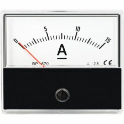 LIFCAUSAL Panneau De Courant Analogique Ampèremètre Jauge Classe 2.5 Précision DC 0-15A Ampèremètre Analogique Testeur De Mesure D'ampère Panneau De Jauge