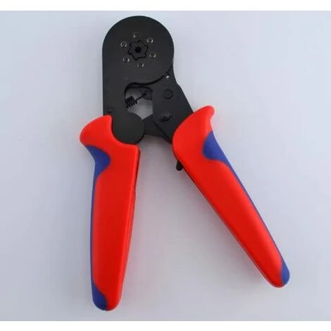 MERéTéET Pince à Sertir Professionnelle Portable AWG23–10 Avec Cliquet à Main Auto-ajustable Pour Embouts De Câble (tête Noire Avec Poignée Rouge) 2 MERéTéET Pince à Sertir Professionnelle Portable AWG23–10 Avec Cliquet à Main Auto-ajustable Pour Embouts De Câble (tête Noire Avec Poignée Rouge) – Image 2