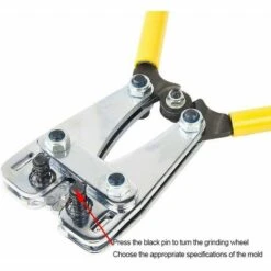 YIDOMDE Pince à Sertir Puissant Outil De Sertissage De Borne De Fil 6-50 Mm² Pince Multifonctionnel Avec Poingnée Antidérapant Pour Électricien Bricolage 6 YIDOMDE Pince à Sertir Puissant Outil De Sertissage De Borne De Fil 6-50 Mm² Pince Multifonctionnel Avec Poingnée Antidérapant Pour Électricien Bricolage -Outil de l'électricien Soldes 2022 65746190 3