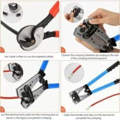 YIDOMDE HX-50B Cosse De Câble De Batterie Outils De Sertissage Pinces D'électricien Pour Sertir Des Câbles De Avec La Plaque Métallique épaissie Et Renforcée 7 YIDOMDE HX-50B Cosse De Câble De Batterie Outils De Sertissage Pinces D'électricien Pour Sertir Des Câbles De Avec La Plaque Métallique épaissie Et Renforcée -Outil de l'électricien Soldes 2022 65746742 3