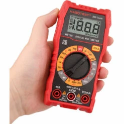 LADACèE Multimètre Numérique, Multimètre Digital, Volmetre Multifonctions 2000 Comptes, Testeur Électrique, Ohmmètre, Mesure La Tension CA/CC, Courant CC, Résistance, Continuité, Diode