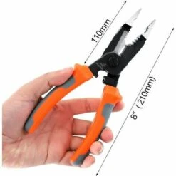 KAEJYIUT Pince à Sertir 5 En 1 De 8 Pouces, Dénudeur De Fil D'électricien, Pince à Découper De Cable Multifonction Avec Nez à Aiguille 7 KAEJYIUT Pince à Sertir 5 En 1 De 8 Pouces, Dénudeur De Fil D'électricien, Pince à Découper De Cable Multifonction Avec Nez à Aiguille -Outil de l'électricien Soldes 2022 65810806 3