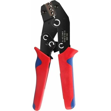 KAEJYIUT Pince A Sertir Cosse Electrique, Pinces à Sertir Avec Poignée Ergonomique Disponible Pour Les Connecteurs De Fils électriques SN-48B 1 KAEJYIUT Pince A Sertir Cosse Electrique, Pinces à Sertir Avec Poignée Ergonomique Disponible Pour Les Connecteurs De Fils électriques SN-48B