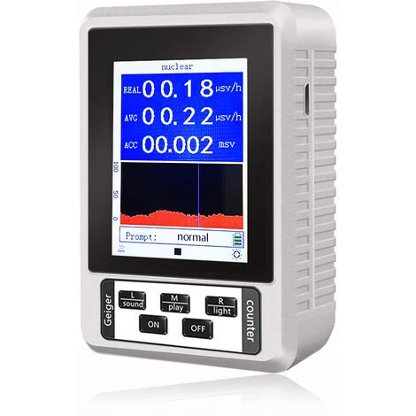 TANCYCO Compteur Geiger Portatif Portable XR1 Écran Couleur TFT 2,8 Pouces Détecteur Multifonctionnel De Rayonnement Nucléaire Et De Rayons électromagnétiques γ β X 1 TANCYCO Compteur Geiger Portatif Portable XR1 Écran Couleur TFT 2,8 Pouces Détecteur Multifonctionnel De Rayonnement Nucléaire Et De Rayons électromagnétiques γ β X