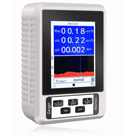 TANCYCO Compteur Geiger Portatif Portable XR1 Écran Couleur TFT 2,8 Pouces Détecteur Multifonctionnel De Rayonnement Nucléaire Et De Rayons électromagnétiques γ β X 3 TANCYCO Compteur Geiger Portatif Portable XR1 Écran Couleur TFT 2,8 Pouces Détecteur Multifonctionnel De Rayonnement Nucléaire Et De Rayons électromagnétiques γ β X – Image 3