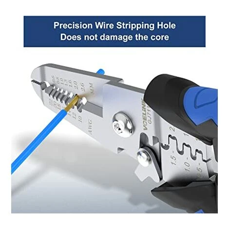 BENOBBY KIDS Pince à Dénuder électrique, Professionnelle 3 En 1 Pince à Dénuder/coupe/sertisseuse, Petit Outil De Dénudage Multifonction Pour Fils Solides Et Toronnés AWG10-22 4 BENOBBY KIDS Pince à Dénuder électrique, Professionnelle 3 En 1 Pince à Dénuder/coupe/sertisseuse, Petit Outil De Dénudage Multifonction Pour Fils Solides Et Toronnés AWG10-22 – Image 4