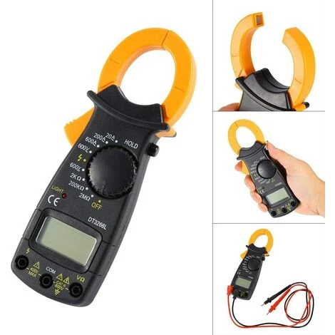 DENUOTOP Multimètre Voltmètre Numérique Pince Multimètre Testeur De Courant, DT-3266L Ampèremètre Numérique Pince Multimètre Pince De Courant Voltmètre Ampèremètre 600A AC/D 2 DENUOTOP Multimètre Voltmètre Numérique Pince Multimètre Testeur De Courant, DT-3266L Ampèremètre Numérique Pince Multimètre Pince De Courant Voltmètre Ampèremètre 600A AC/D – Image 2