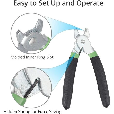 MONLY Pigpen Clamp Kit (Compris 300 3/4 Pouces En Acier Galvanisé Pour Porcs), Un Outil Professionnel De Kit D'Installation De Décoration Intérieure Et Extérieure. 2 MONLY Pigpen Clamp Kit (Compris 300 3/4 Pouces En Acier Galvanisé Pour Porcs), Un Outil Professionnel De Kit D'Installation De Décoration Intérieure Et Extérieure. – Image 2