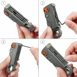 MONLY Sertisseuse De Câble Coaxial,Outil De Dénudage De Câble Coaxial Kit D'outils De Compression Coaxiale Dénudeur De Fil Avec Connecteurs F RG 6 / RG 58 / RG 59 / RG 174 #TCYJGJ 9 MONLY Sertisseuse De Câble Coaxial,Outil De Dénudage De Câble Coaxial Kit D'outils De Compression Coaxiale Dénudeur De Fil Avec Connecteurs F RG 6 / RG 58 / RG 59 / RG 174 #TCYJGJ -Outil de l'électricien Soldes 2022 66080360 5