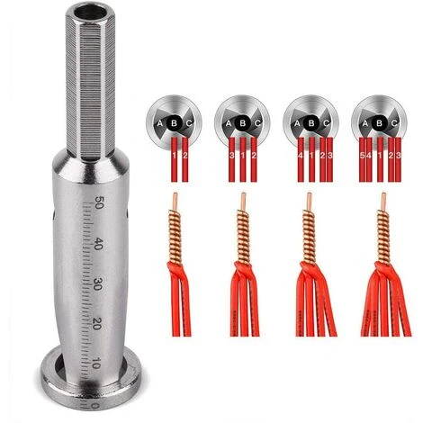 MONLY Outil De Torsion De Fil électrique - Accessoires Pour Perceuse électrique - Outil à Dénuder (argent) 1 MONLY Outil De Torsion De Fil électrique - Accessoires Pour Perceuse électrique - Outil à Dénuder (argent)