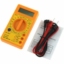 MERéTéET Multimètre Numérique Multimètre Kit Voltmètre LCD Multimètre Voltmètre Ampèremètre AC DC Testeur De Tension Mini Tension Outils De Mesure Maison