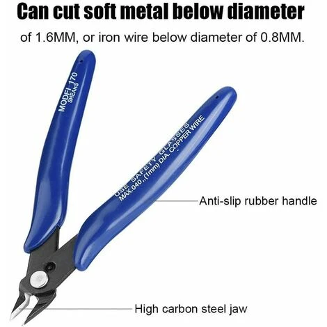 THSINDE Pince De Coupe électrique Pour Câble électrique Avec Pince à Ressort 170 Pour Imprimante 3D, Pince Coupante Pour Traitement Des Bijoux 5 THSINDE Pince De Coupe électrique Pour Câble électrique Avec Pince à Ressort 170 Pour Imprimante 3D, Pince Coupante Pour Traitement Des Bijoux – Image 5