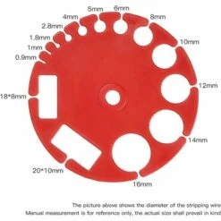 FR-LIFE Machine à Dénuder Manuelle, 24AWG-0AWG Denudeur Cable Electrique Manuelle Efficace Et Simple Avec Profondeur Réglable Pour Fil AWG Solide Et Toronné—BR-Vie（plateau En Plastique） -Outil de l'électricien Soldes 2022 66359115 3