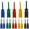 15pcs Clip Crochet Multimètre, Rouge × 3 Bleu × 3 Noir × 3 Jaune × 3 × Vert × 3, Grabber Sonde Test, Pour Test électronique（50mm）——Adélala