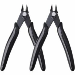 Pinces Coupantes De Côté, Yuanzi 2 Pcs Pinces Coupantes Cisaille Précision Diagonale Pour Câble Électrique, Bijoux (Noir),Adélala