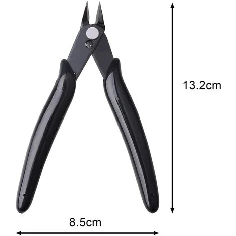 Pinces Coupantes De Côté, Yuanzi 2 Pcs Pinces Coupantes Cisaille Précision Diagonale Pour Câble Électrique, Bijoux (Noir),Adélala 2 Pinces Coupantes De Côté, Yuanzi 2 Pcs Pinces Coupantes Cisaille Précision Diagonale Pour Câble Électrique, Bijoux (Noir),Adélala – Image 2