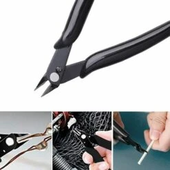 Pinces Coupantes De Côté, Yuanzi 2 Pcs Pinces Coupantes Cisaille Précision Diagonale Pour Câble Électrique, Bijoux (Noir),Adélala 8 Pinces Coupantes De Côté, Yuanzi 2 Pcs Pinces Coupantes Cisaille Précision Diagonale Pour Câble Électrique, Bijoux (Noir),Adélala -Outil de l'électricien Soldes 2022 66380193 4