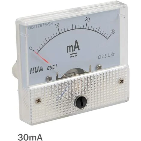 GRID COOL 30mA Ampèremètre HUA 85C1 Analogique Ampèremètre Panneau Courant Pour CO2 Laser Gravure Découpeuse 2 GRID COOL 30mA Ampèremètre HUA 85C1 Analogique Ampèremètre Panneau Courant Pour CO2 Laser Gravure Découpeuse – Image 2