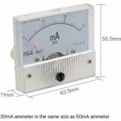 GRID COOL 30mA Ampèremètre HUA 85C1 Analogique Ampèremètre Panneau Courant Pour CO2 Laser Gravure Découpeuse 7 GRID COOL 30mA Ampèremètre HUA 85C1 Analogique Ampèremètre Panneau Courant Pour CO2 Laser Gravure Découpeuse -Outil de l'électricien Soldes 2022 66756523 3
