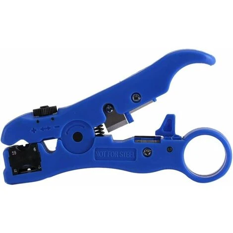 ZHUOXUAN Outil De Coupe Multifonctionnel Pour Dénudeur De Câble Coaxial à Dénuder Rotatif Pour Fil RG59 RG6 RG7 RG11 1 ZHUOXUAN Outil De Coupe Multifonctionnel Pour Dénudeur De Câble Coaxial à Dénuder Rotatif Pour Fil RG59 RG6 RG7 RG11