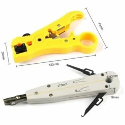 FLETéçA Outil De Perforation, Outil De Dépouillement De Fil Outil De Dépouillement De Câble Outil De Dénudage De Fil Pour Dénudeur De Fil Coaxial Coaxial UTP Cat5 Cat6 Plat Ou Rond -Outil de l'électricien Soldes 2022 66962632 5