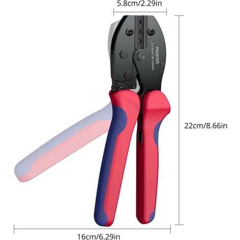 OCXIN Pince à Sertir Solaire Pince à Sertir PV Connexion à Cliquet 26-10 AWG Pour Connecteurs Solaires 2.5-6mm² Panneau Solaire Câble PV 5 OCXIN Pince à Sertir Solaire Pince à Sertir PV Connexion à Cliquet 26-10 AWG Pour Connecteurs Solaires 2.5-6mm² Panneau Solaire Câble PV – Image 5